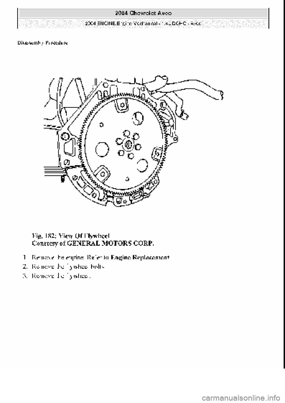 CHEVROLET AVEO 2002  Service Repair Manual 
