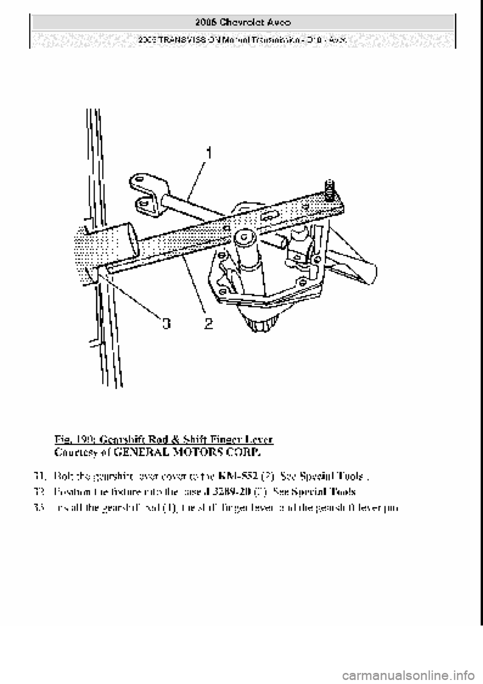 CHEVROLET AVEO 2002  Service Repair Manual 