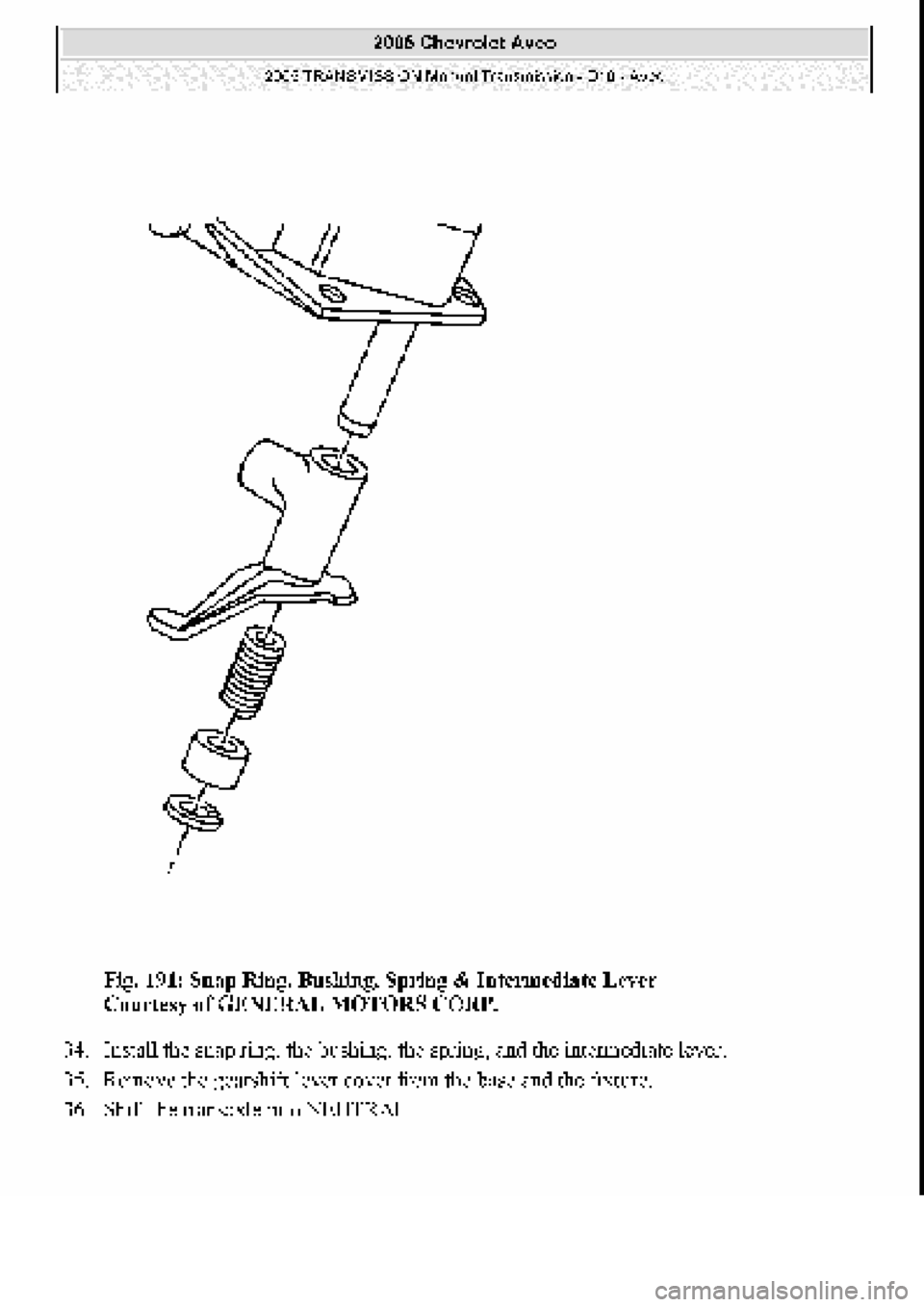 CHEVROLET AVEO 2002  Service Repair Manual 