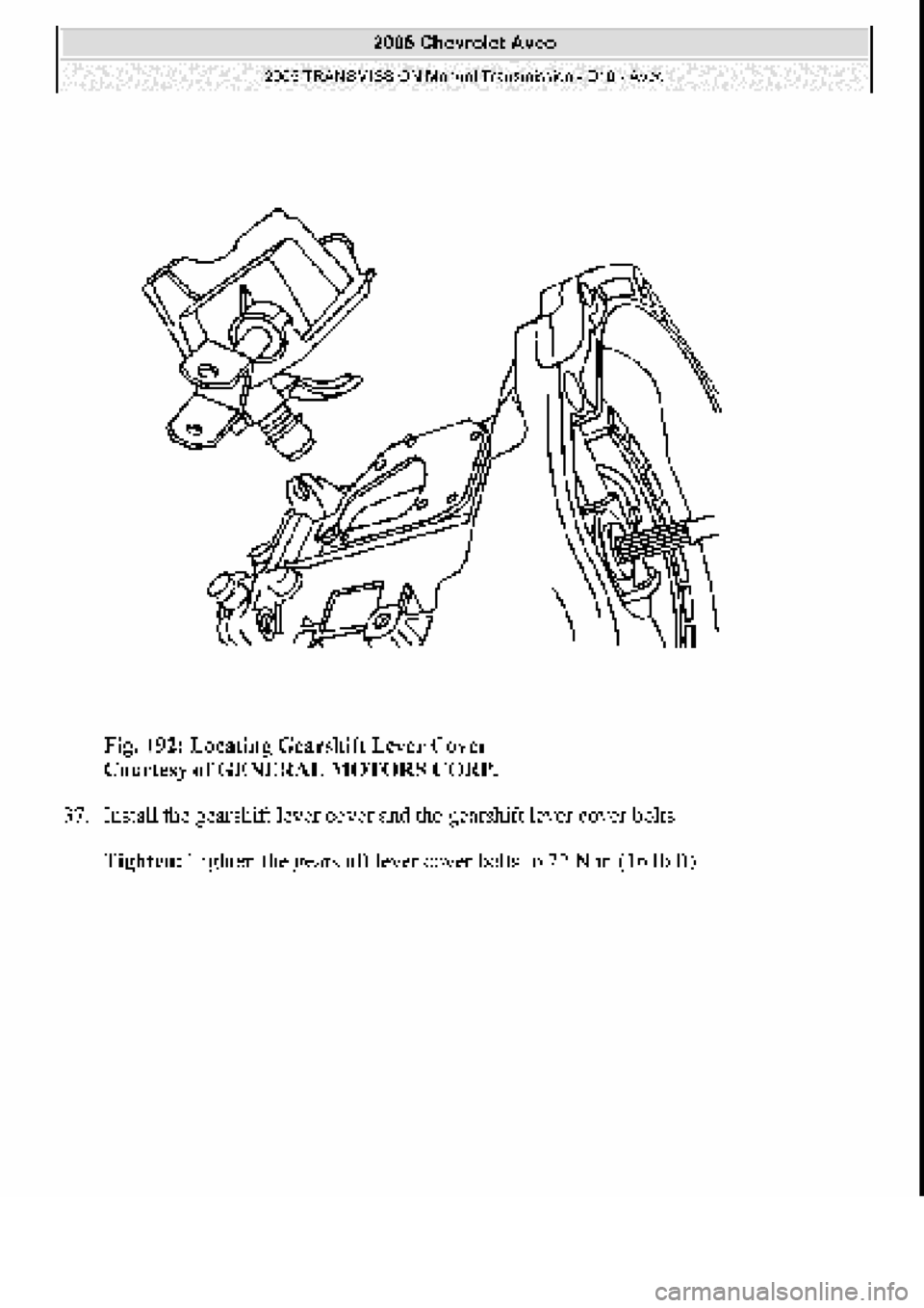 CHEVROLET AVEO 2002  Service Repair Manual 