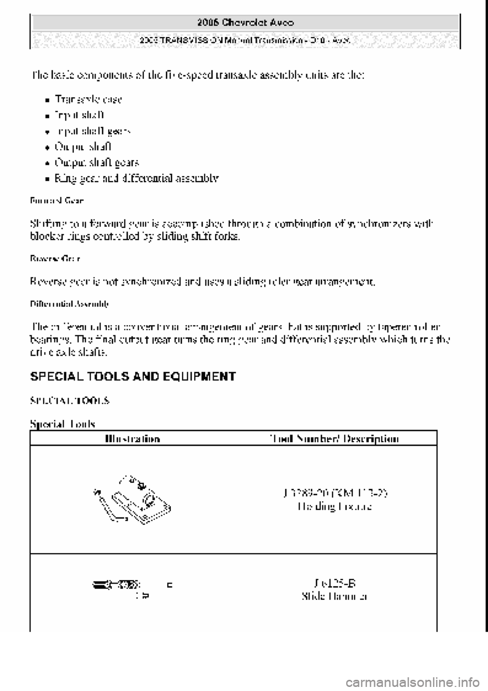 CHEVROLET AVEO 2002  Service Repair Manual 