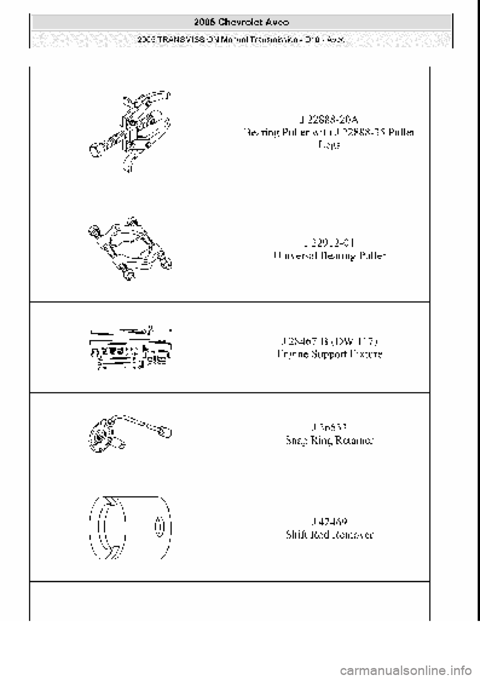 CHEVROLET AVEO 2002  Service Repair Manual 