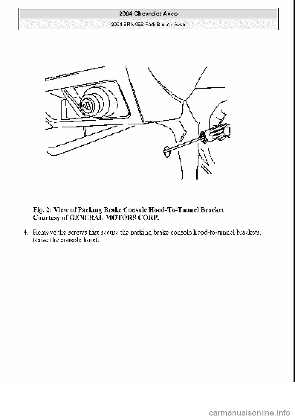 CHEVROLET AVEO 2002  Service Repair Manual 