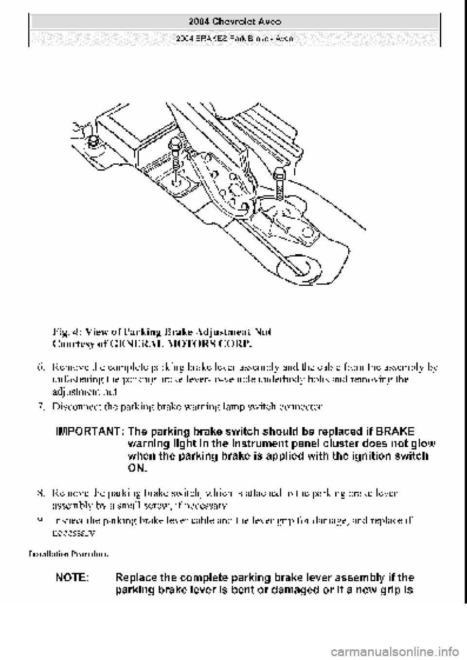 CHEVROLET AVEO 2002  Service Repair Manual 