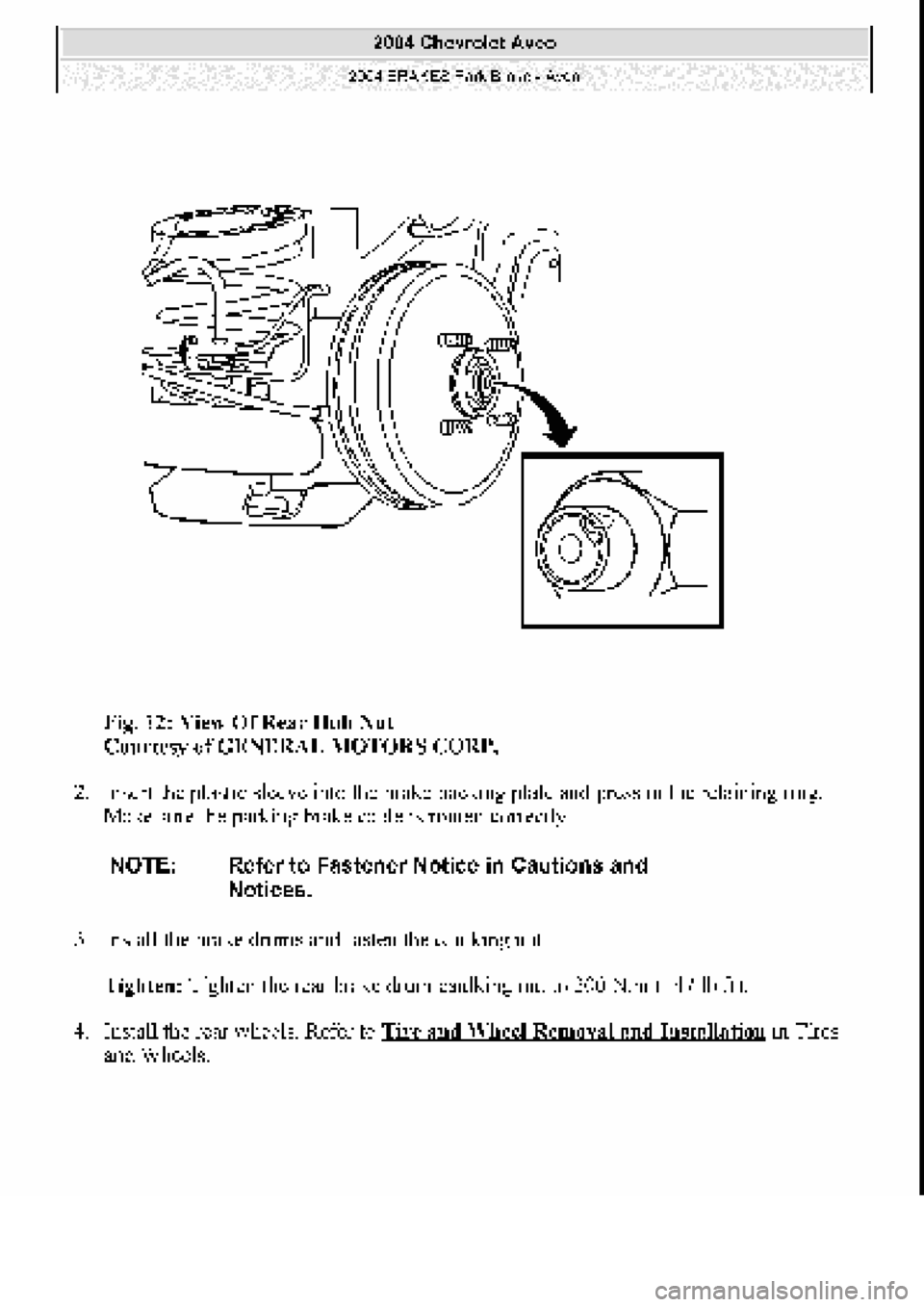CHEVROLET AVEO 2002  Service Repair Manual 