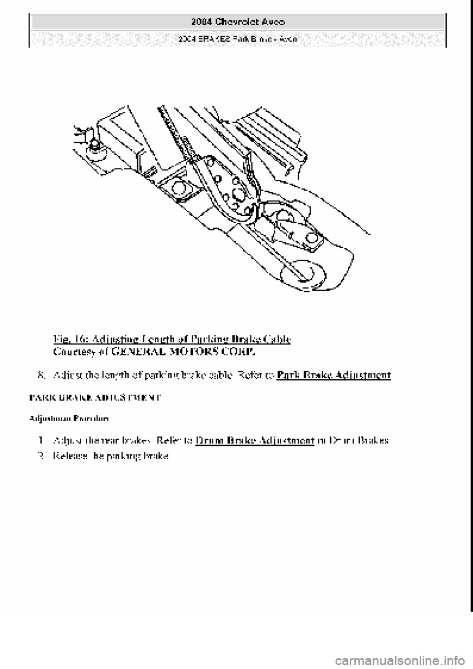 CHEVROLET AVEO 2002  Service Repair Manual 