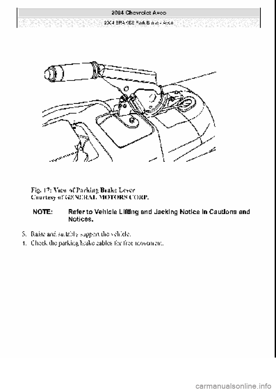 CHEVROLET AVEO 2002  Service Repair Manual 