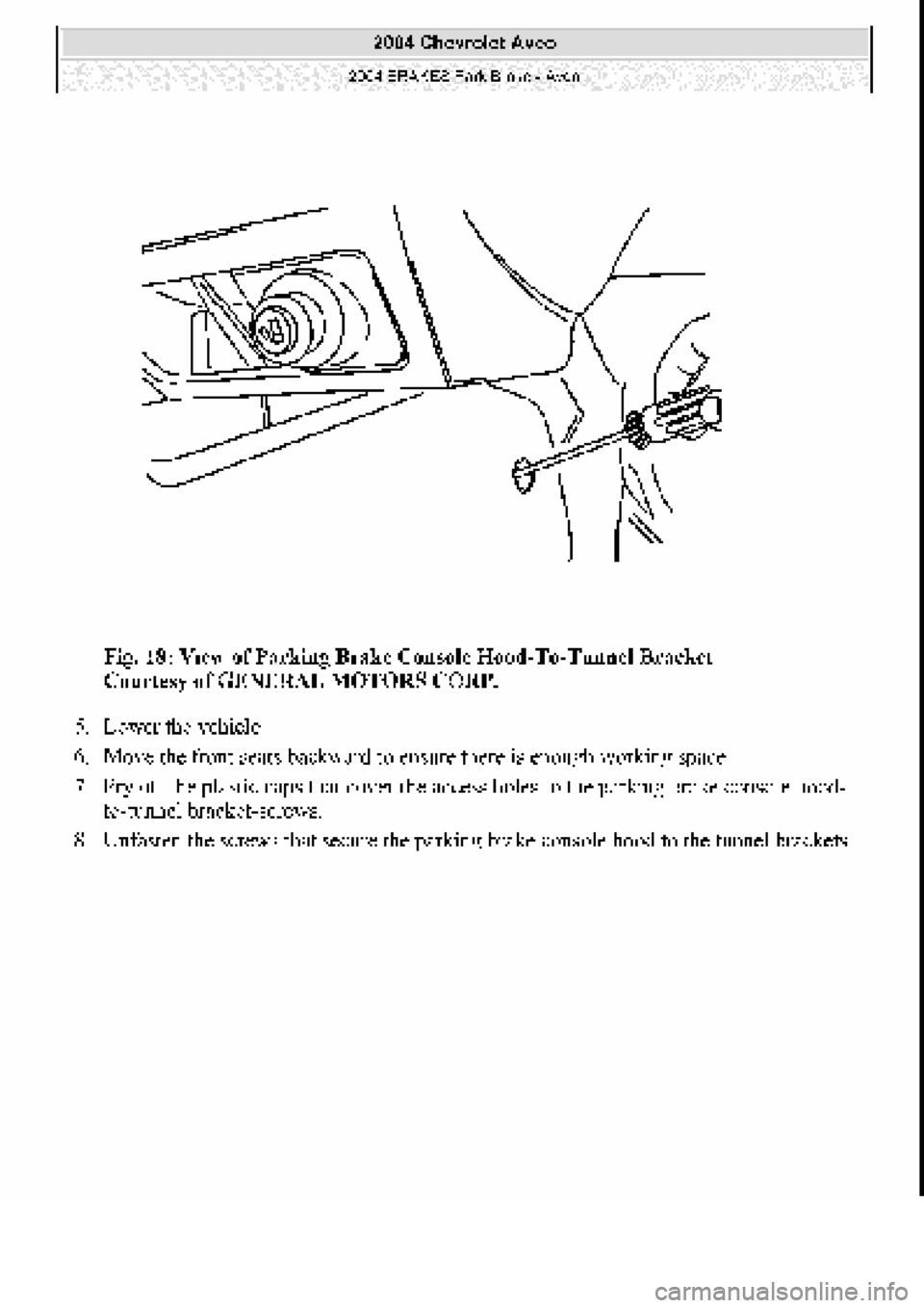 CHEVROLET AVEO 2002  Service Repair Manual 