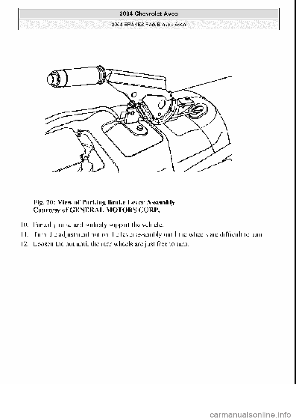 CHEVROLET AVEO 2002  Service Repair Manual 