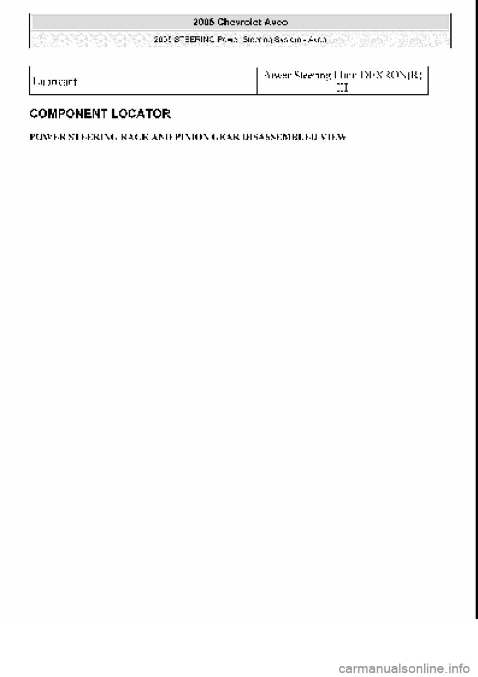 CHEVROLET AVEO 2002  Service Repair Manual 