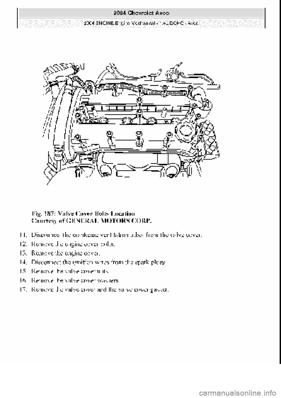 CHEVROLET AVEO 2002  Service Repair Manual 