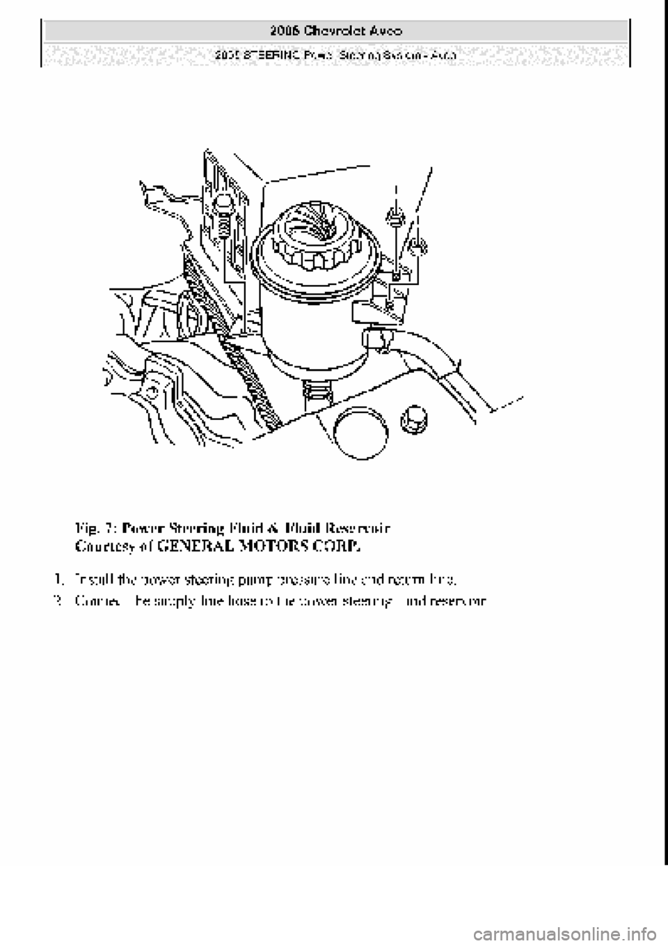 CHEVROLET AVEO 2002  Service Repair Manual 