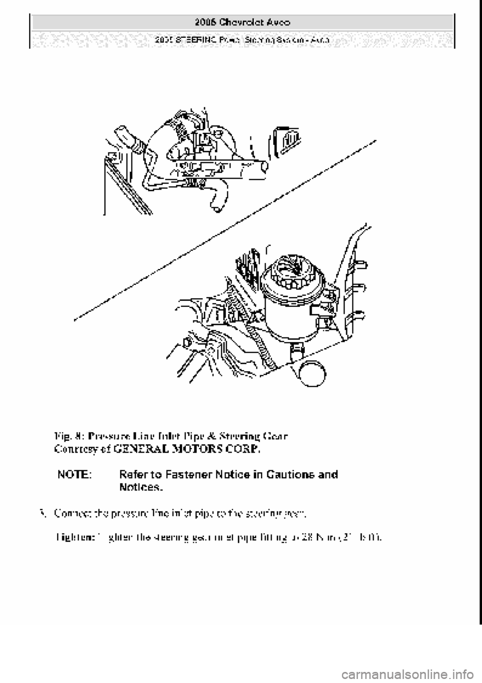 CHEVROLET AVEO 2002  Service Repair Manual 