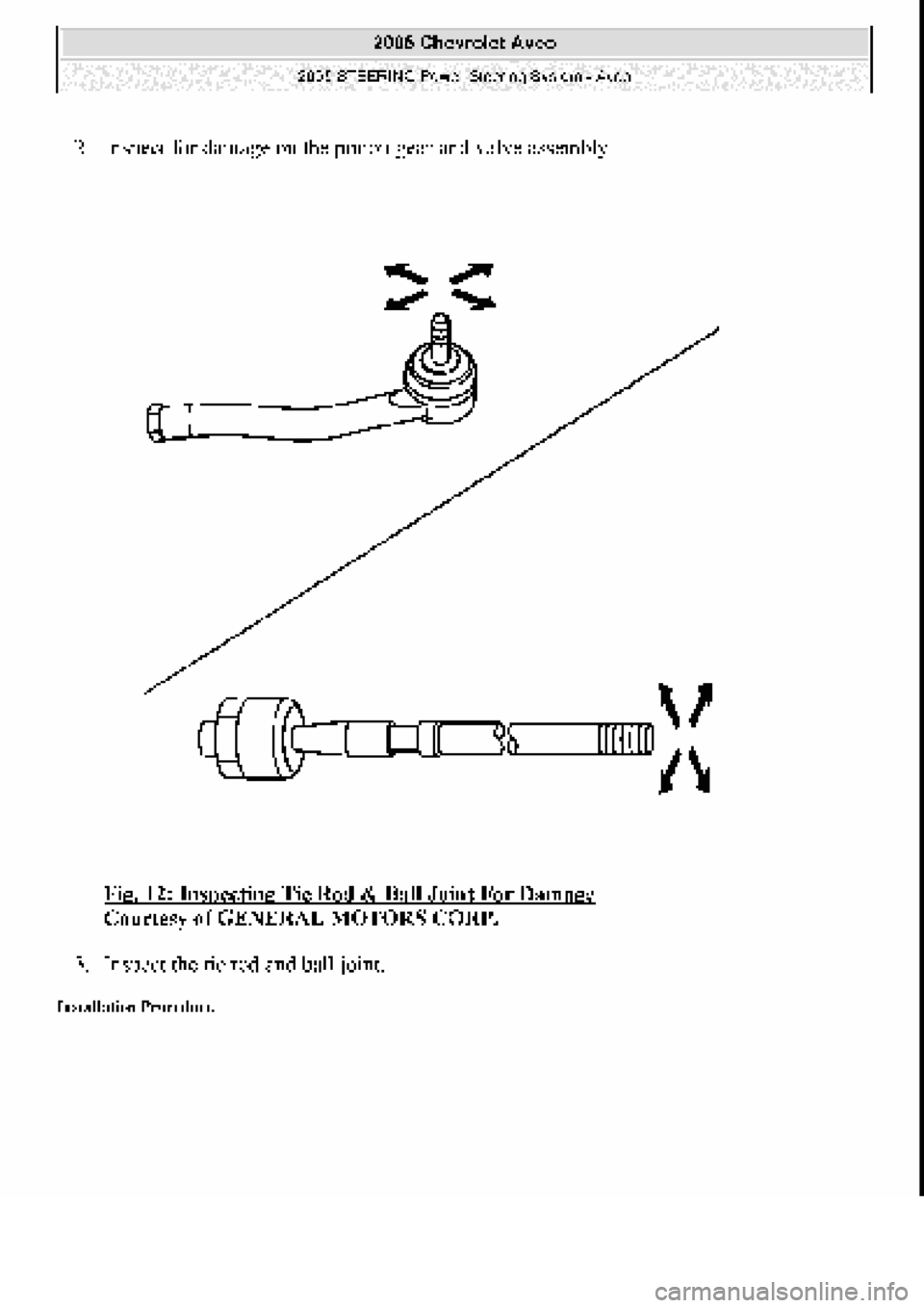 CHEVROLET AVEO 2002  Service Repair Manual 