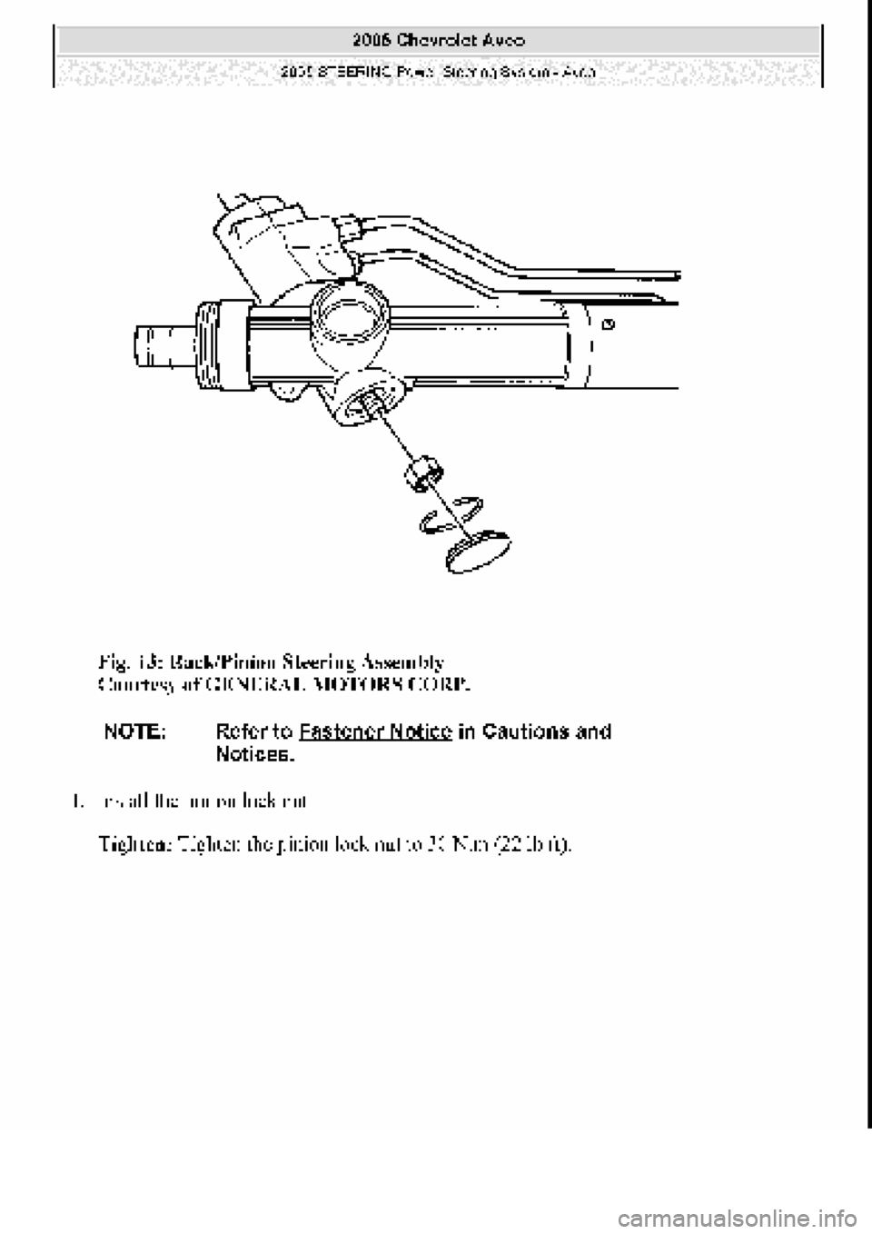 CHEVROLET AVEO 2002  Service Repair Manual 