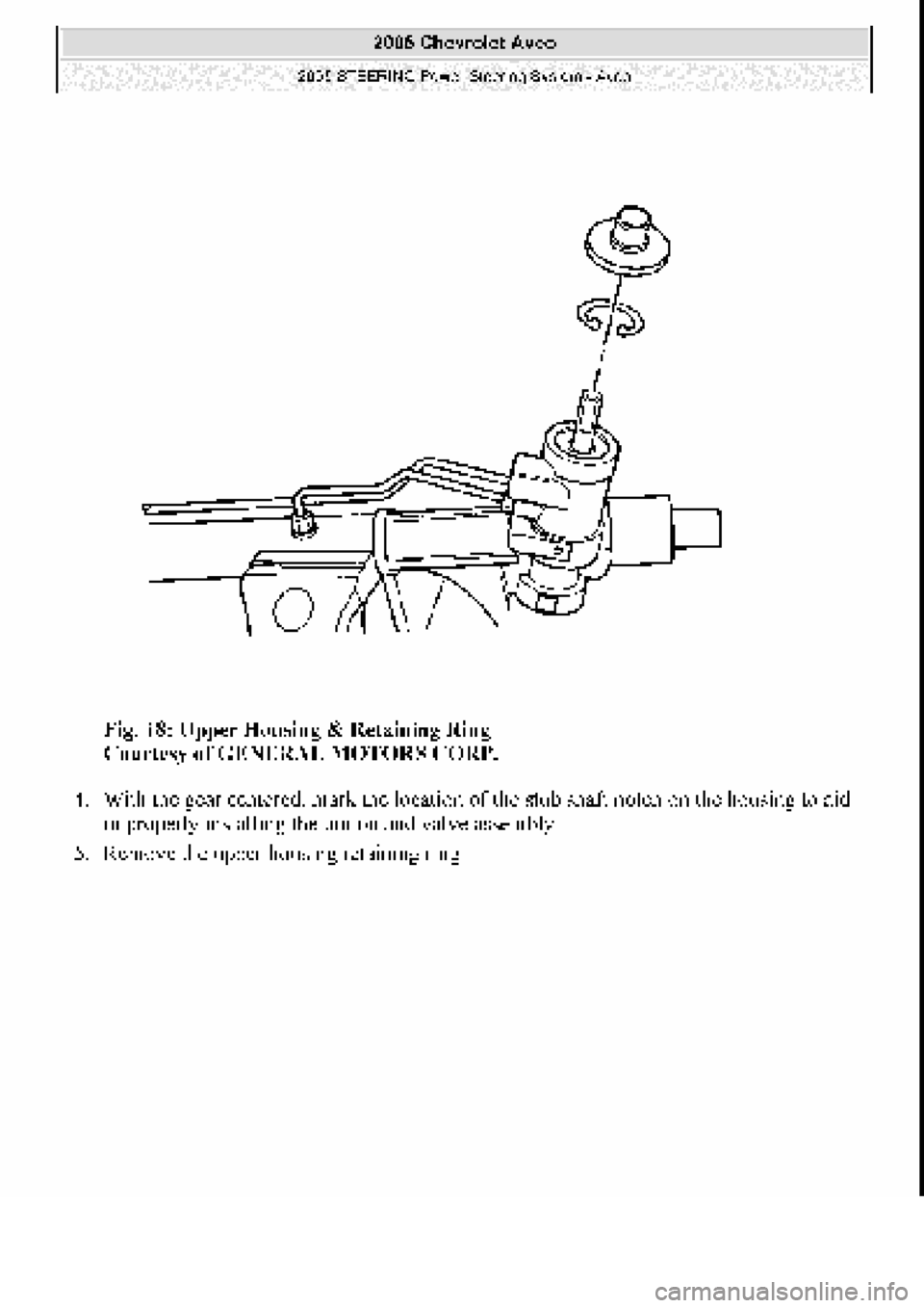 CHEVROLET AVEO 2002  Service Repair Manual 
