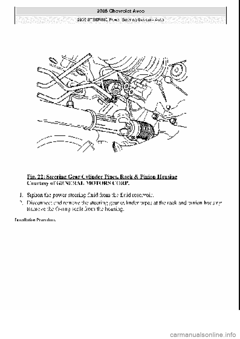 CHEVROLET AVEO 2002  Service Repair Manual 
