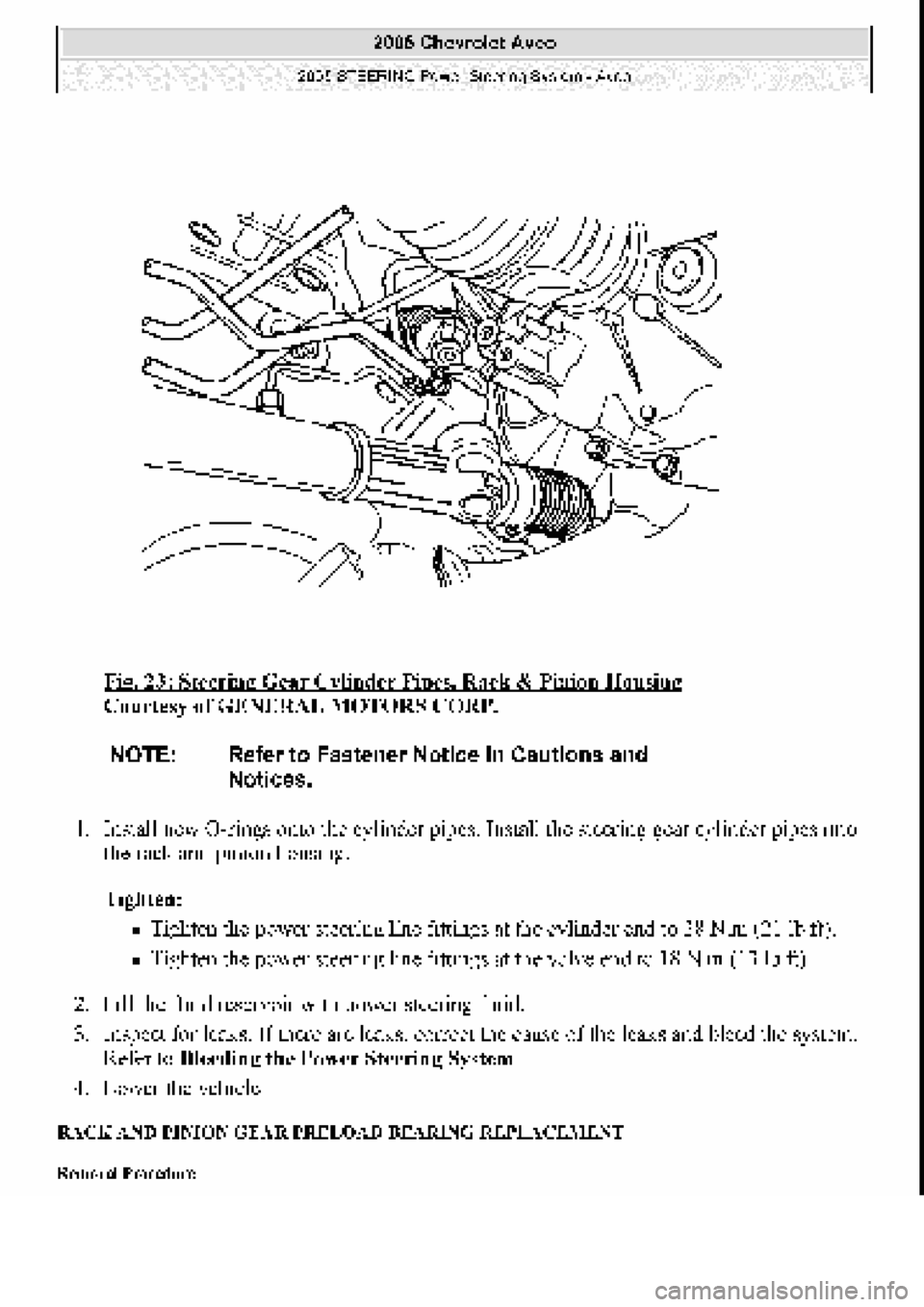 CHEVROLET AVEO 2002  Service Repair Manual 