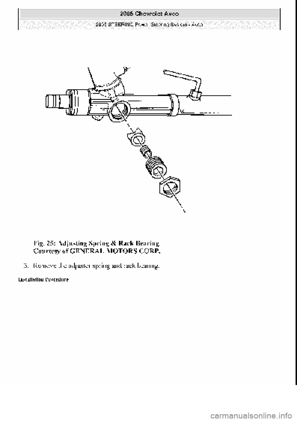CHEVROLET AVEO 2002  Service Repair Manual 