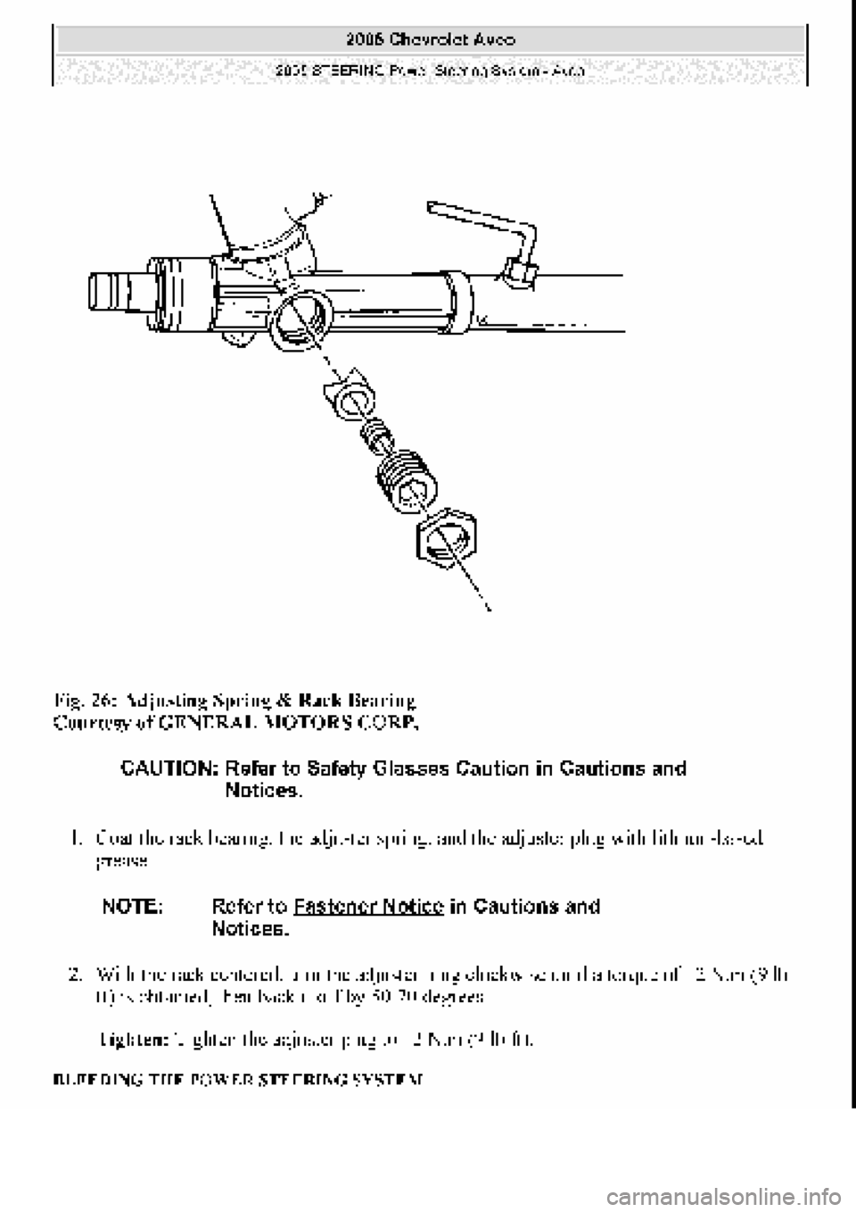 CHEVROLET AVEO 2002  Service Repair Manual 