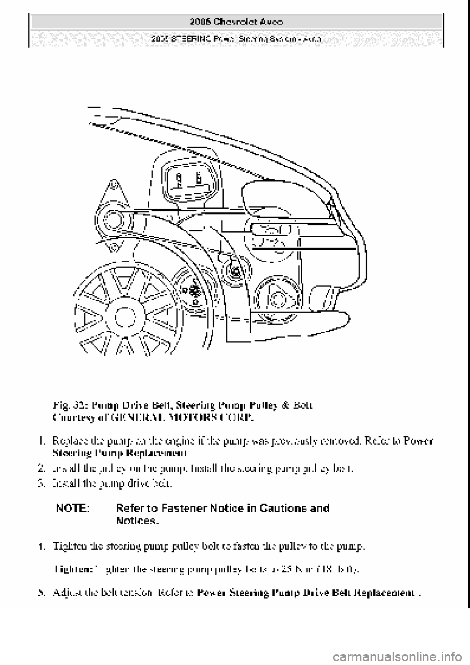 CHEVROLET AVEO 2002  Service Repair Manual 