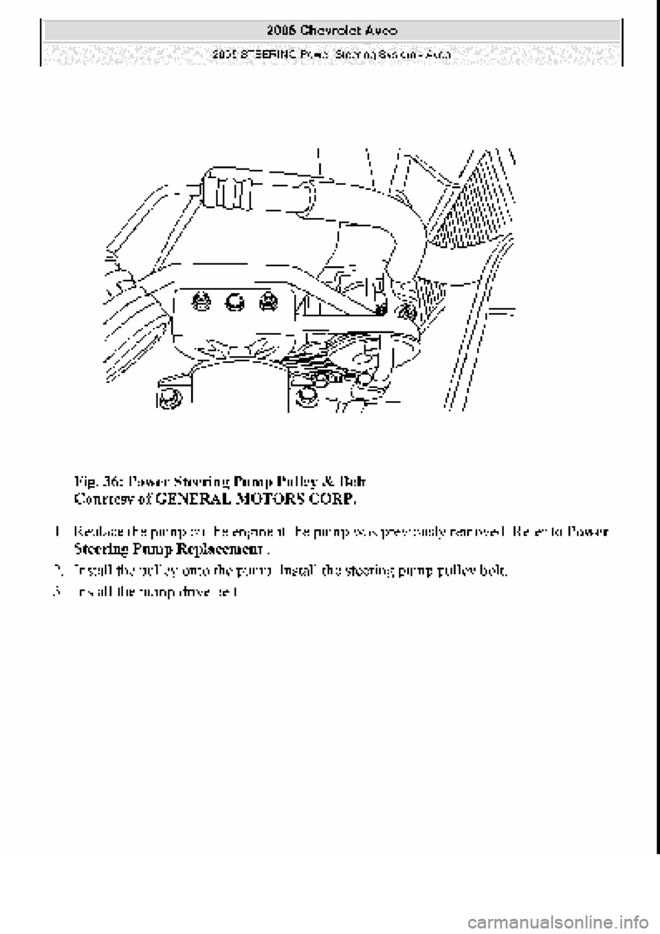 CHEVROLET AVEO 2002  Service Repair Manual 