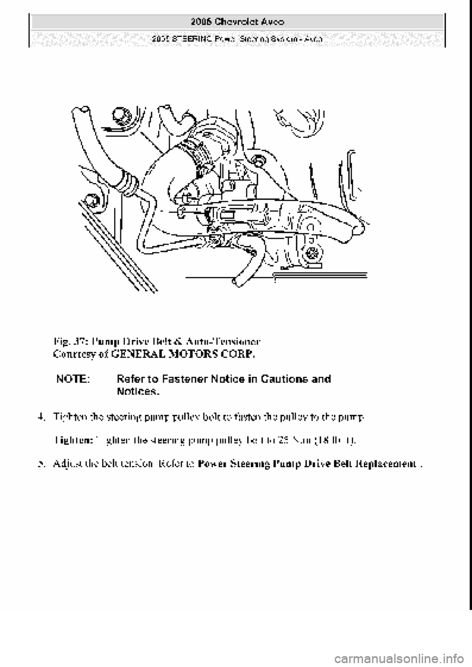 CHEVROLET AVEO 2002  Service Repair Manual 