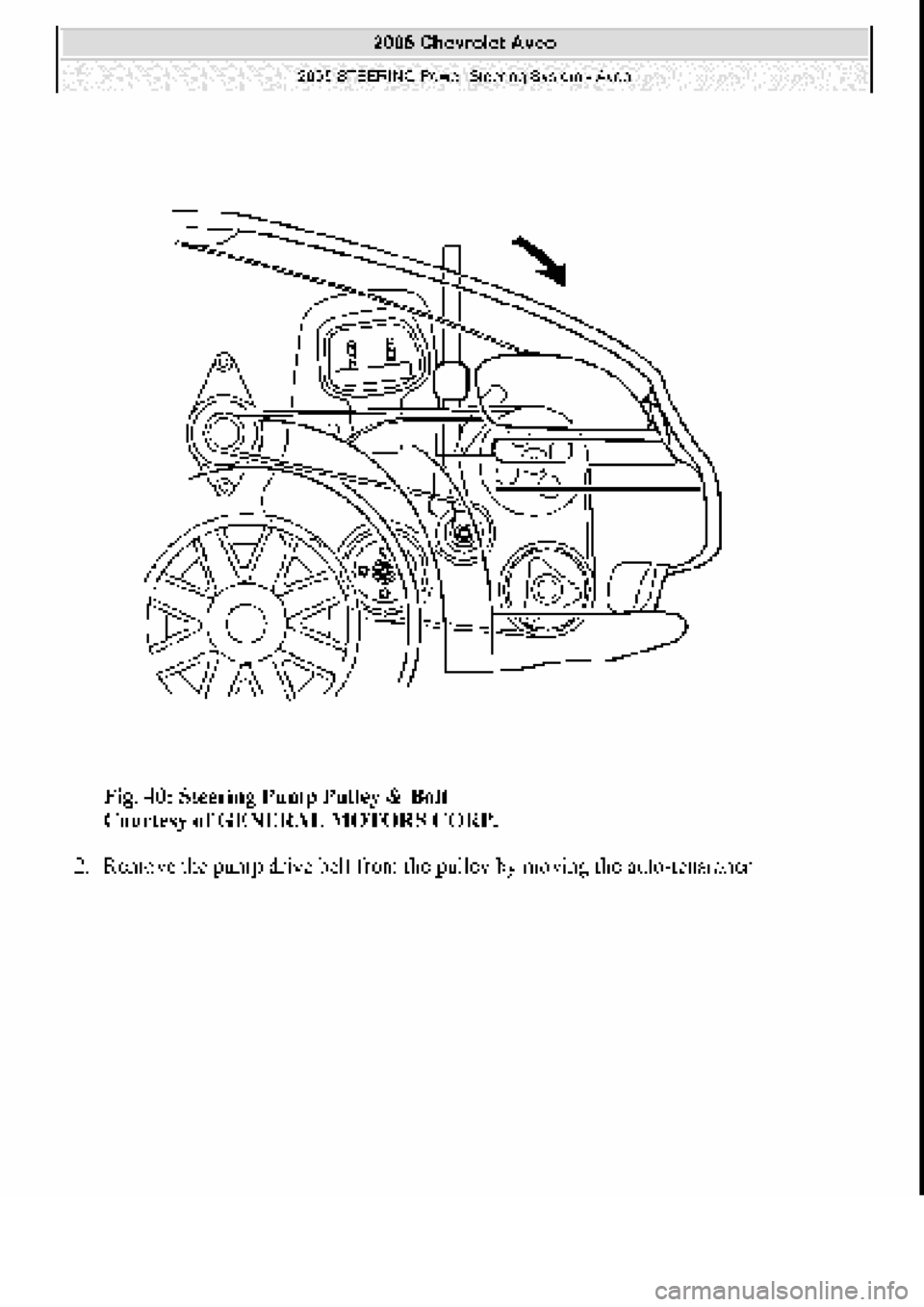 CHEVROLET AVEO 2002  Service Repair Manual 