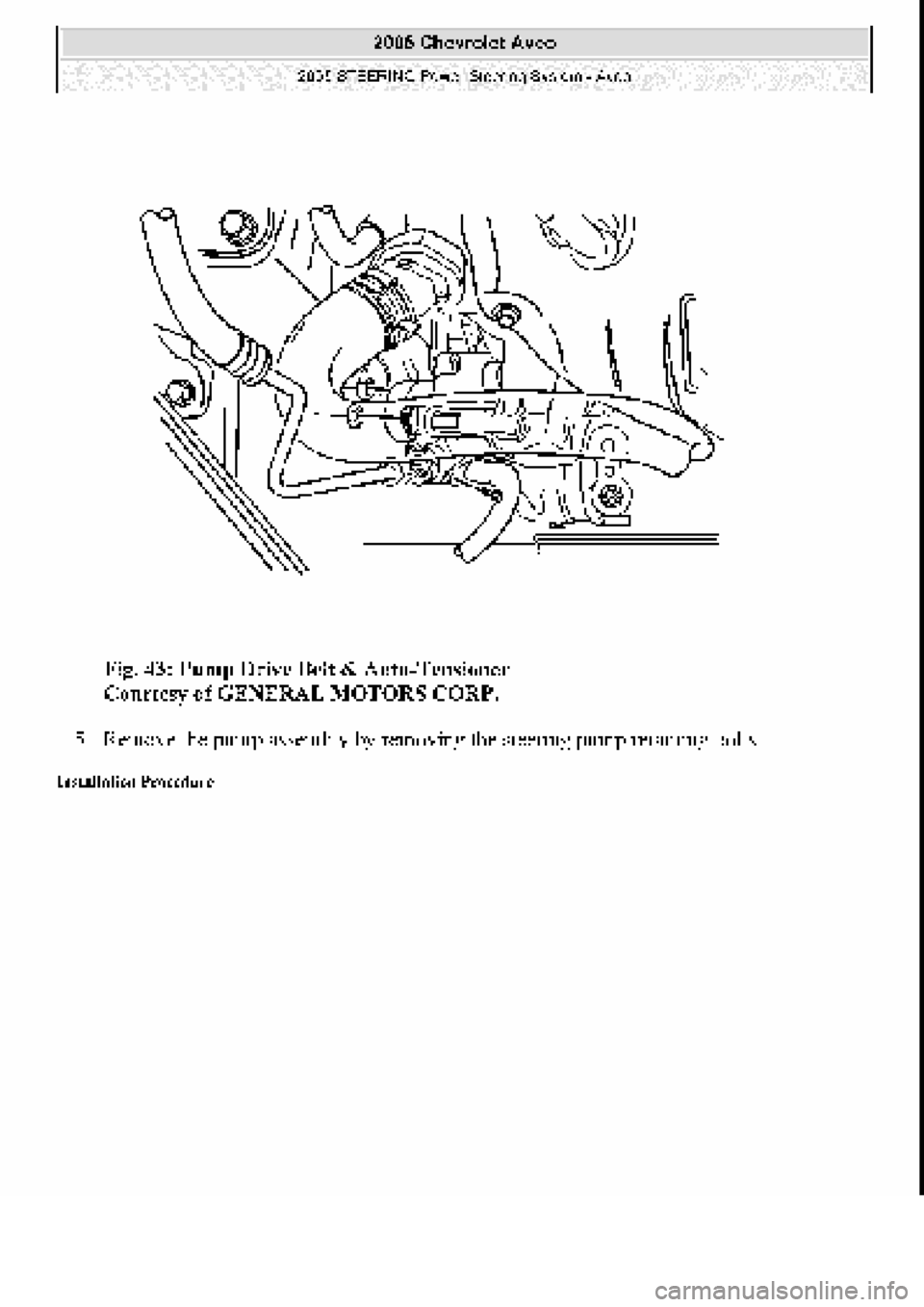 CHEVROLET AVEO 2002  Service Repair Manual 