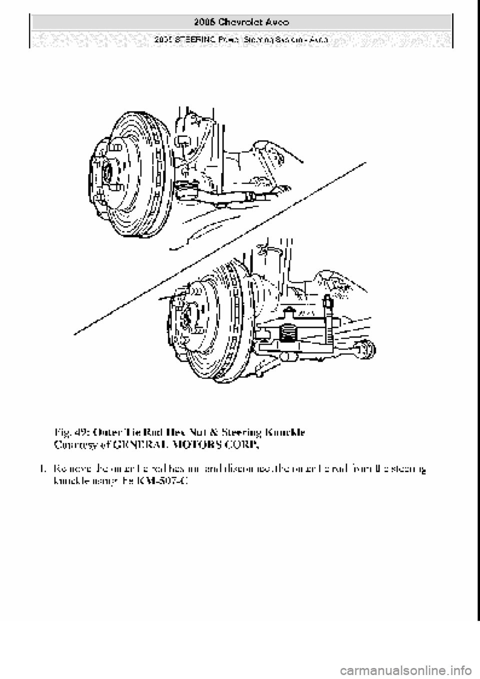 CHEVROLET AVEO 2002  Service Repair Manual 