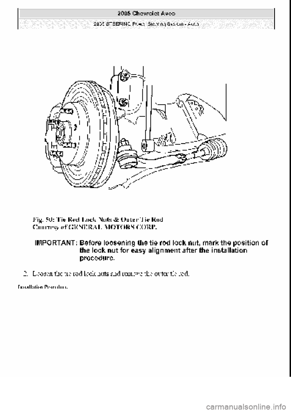 CHEVROLET AVEO 2002  Service Repair Manual 