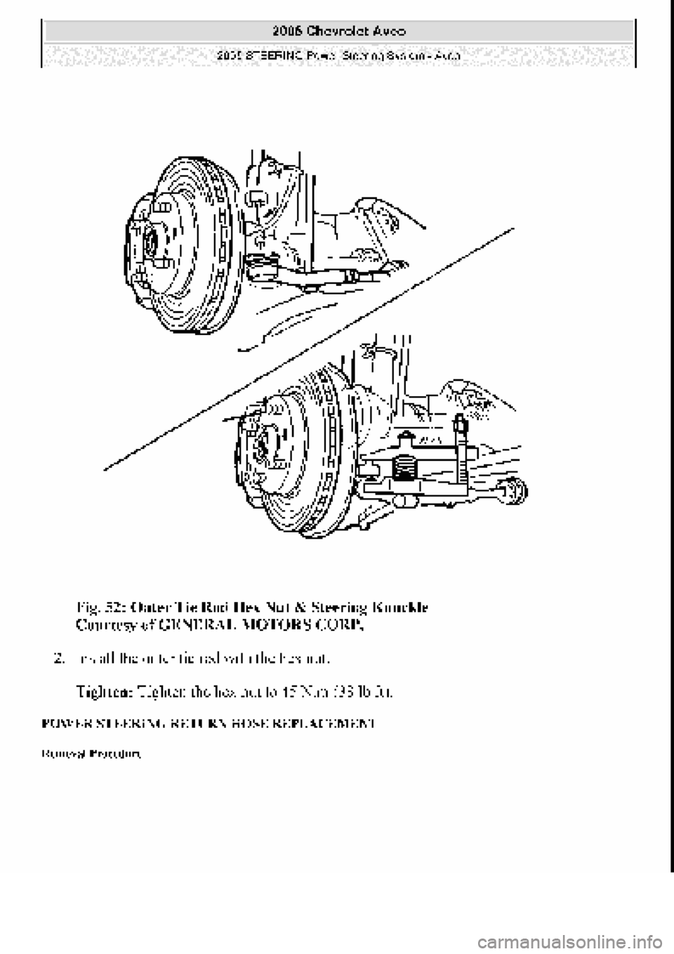 CHEVROLET AVEO 2002  Service Repair Manual 