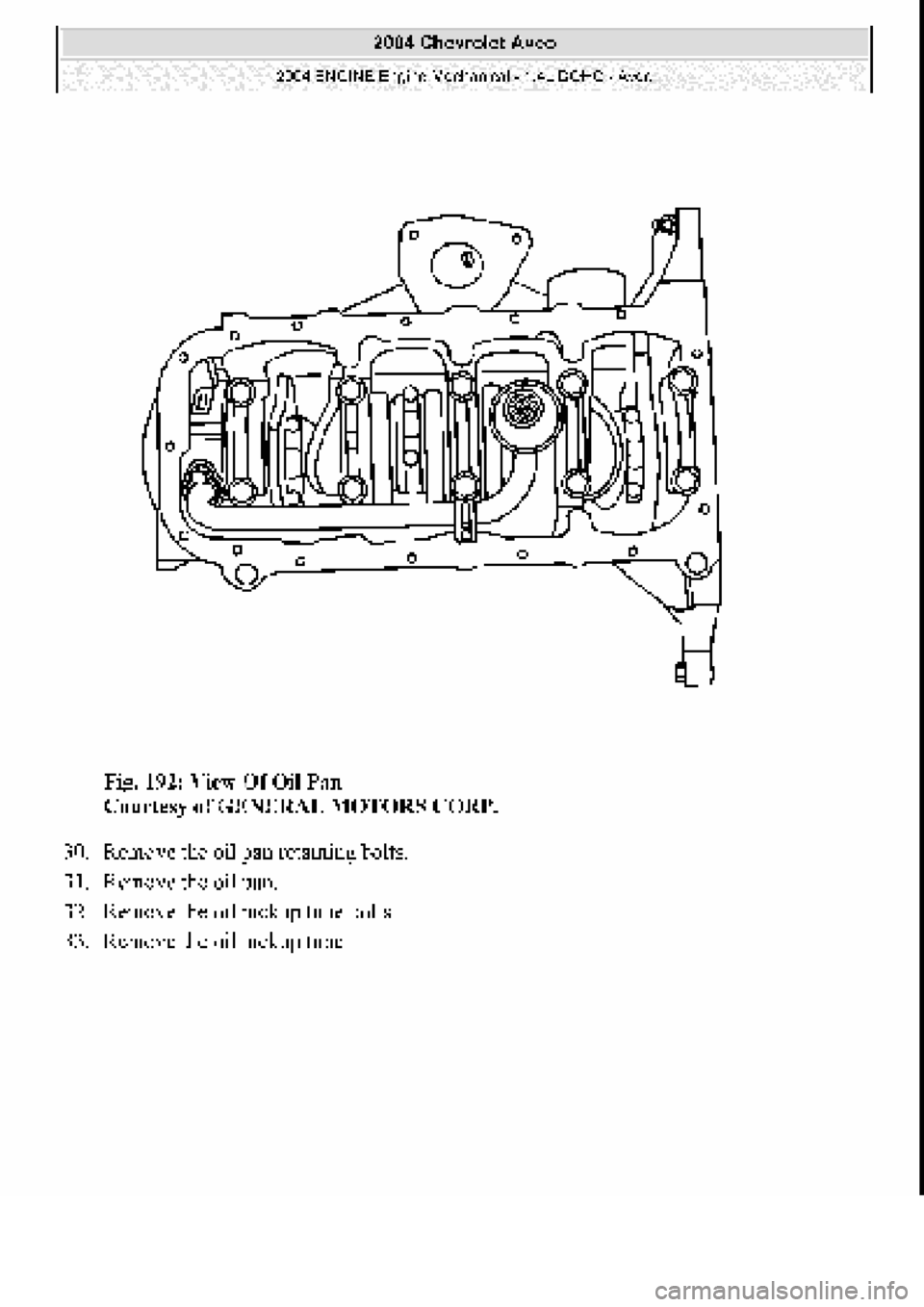 CHEVROLET AVEO 2002  Service Repair Manual 