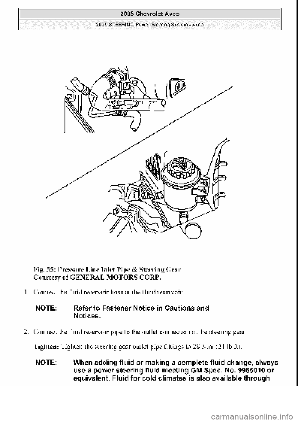CHEVROLET AVEO 2002  Service Repair Manual 