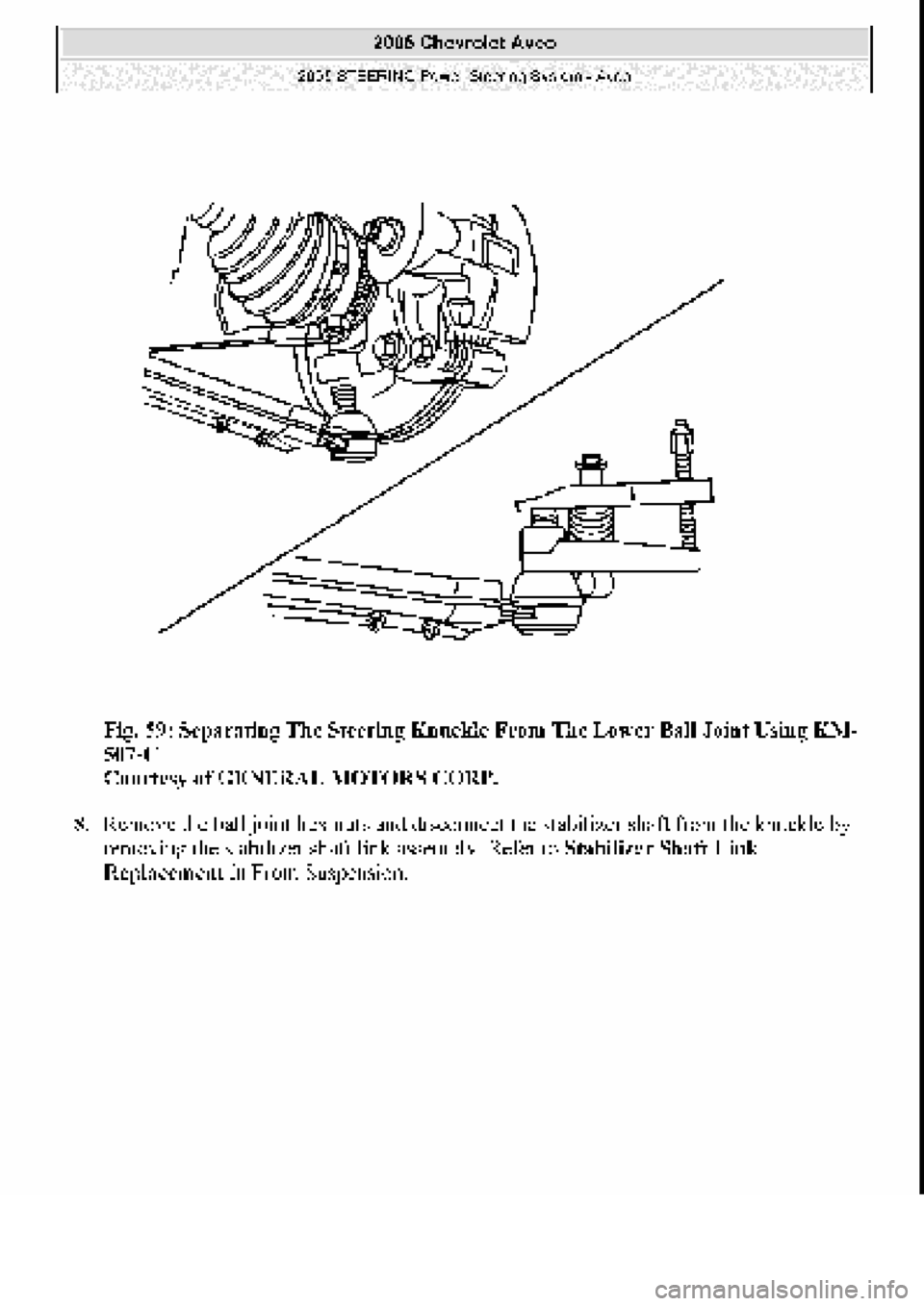 CHEVROLET AVEO 2002  Service Repair Manual 