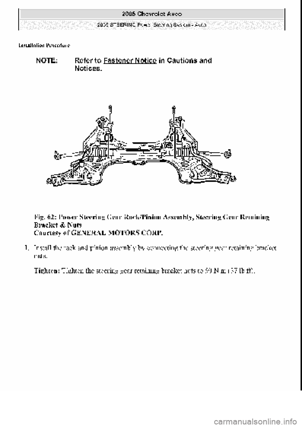 CHEVROLET AVEO 2002  Service Repair Manual 