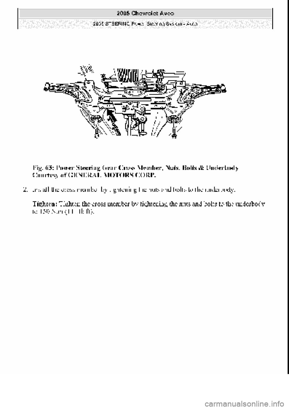 CHEVROLET AVEO 2002  Service Repair Manual 