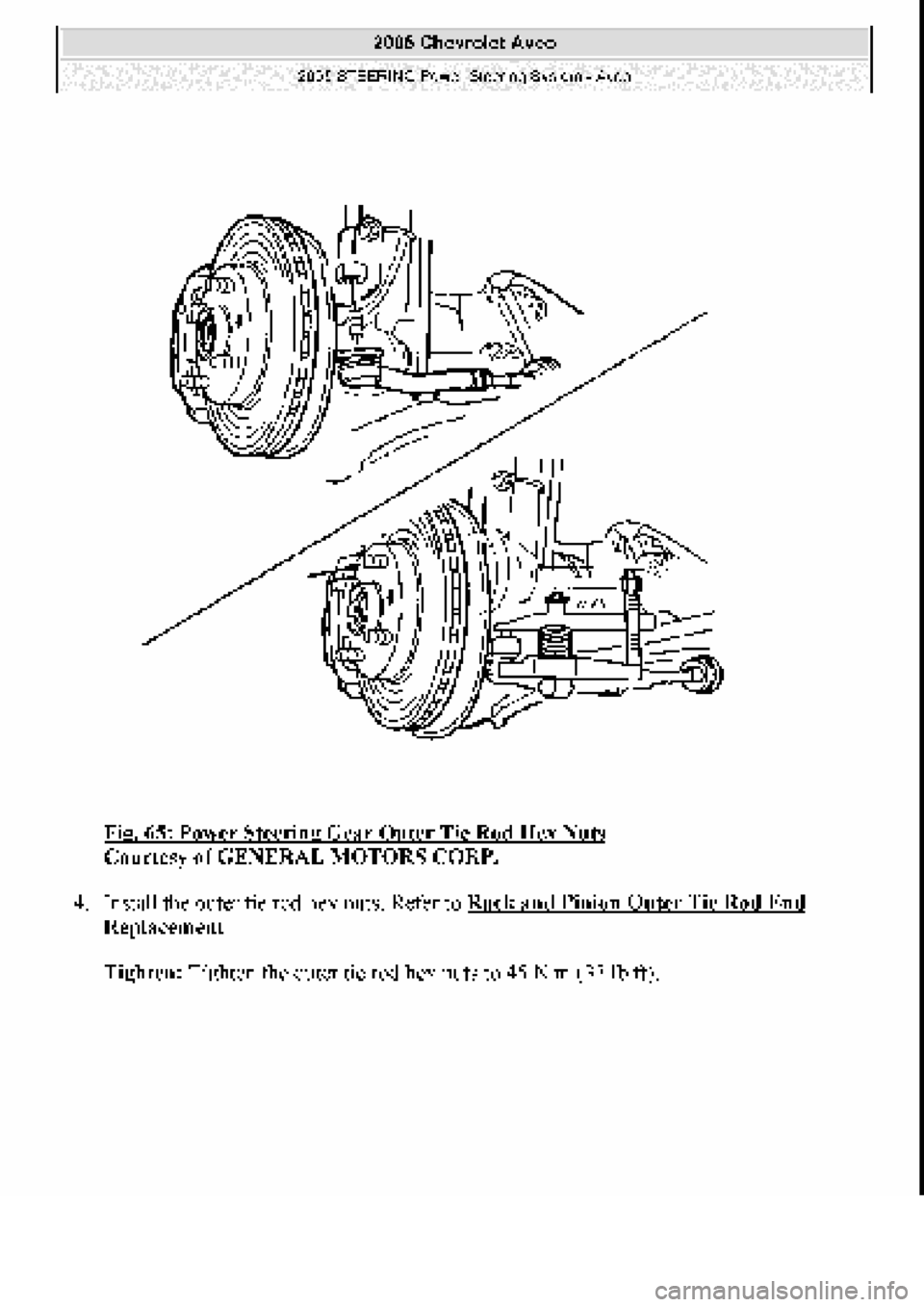 CHEVROLET AVEO 2002  Service Repair Manual 