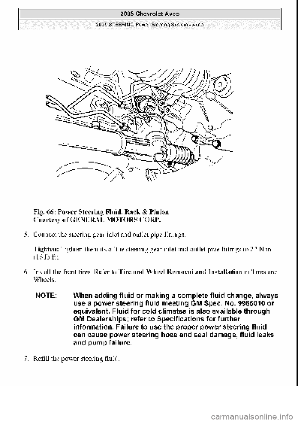 CHEVROLET AVEO 2002  Service Repair Manual 