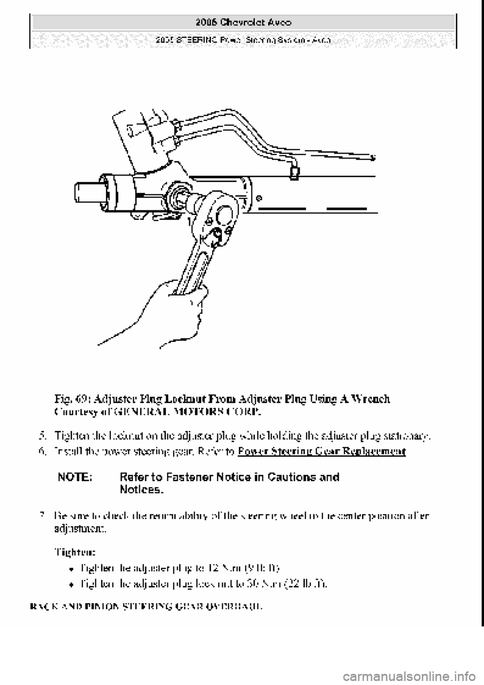 CHEVROLET AVEO 2002  Service Repair Manual 