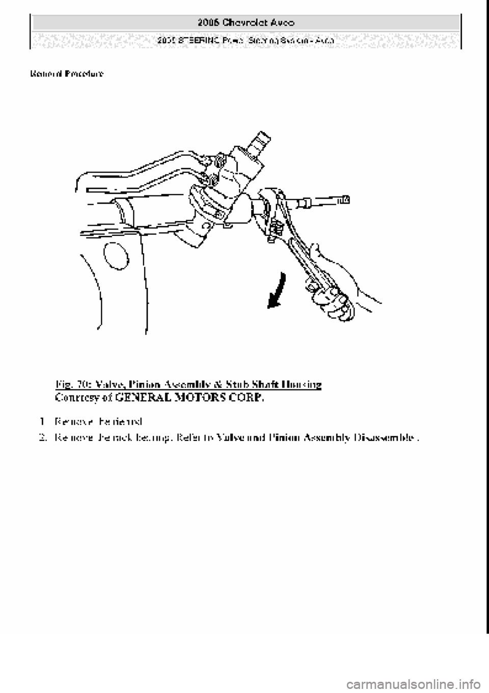 CHEVROLET AVEO 2002  Service Repair Manual 
