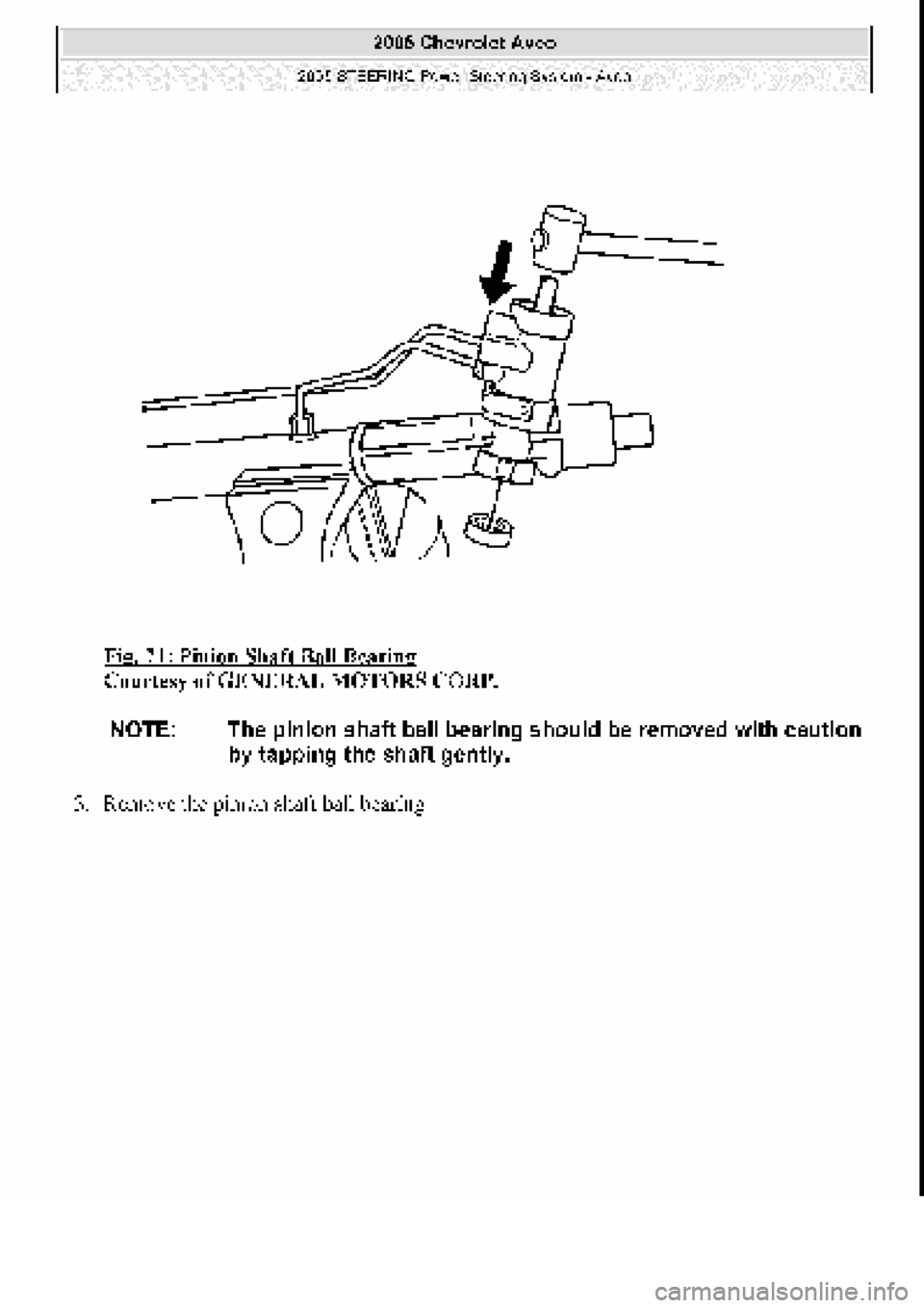 CHEVROLET AVEO 2002  Service Repair Manual 