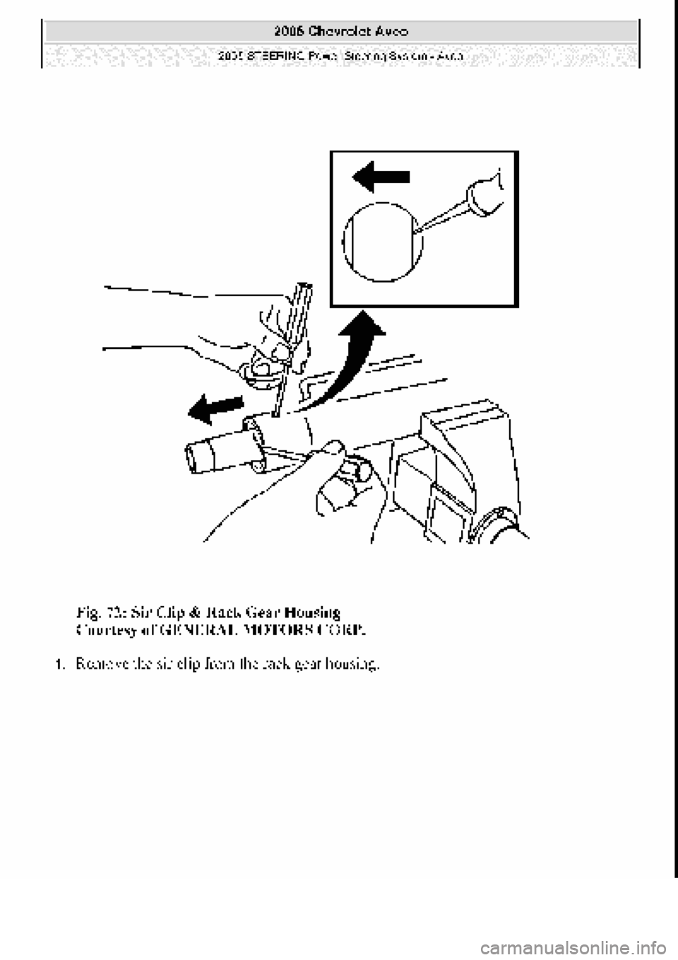 CHEVROLET AVEO 2002  Service Repair Manual 