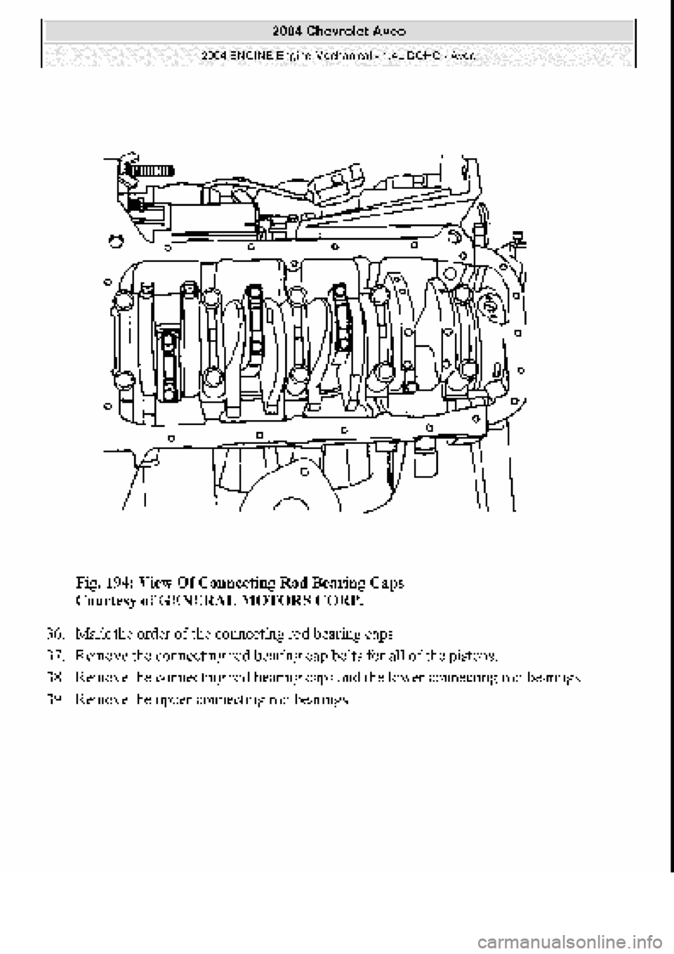 CHEVROLET AVEO 2002  Service Repair Manual 