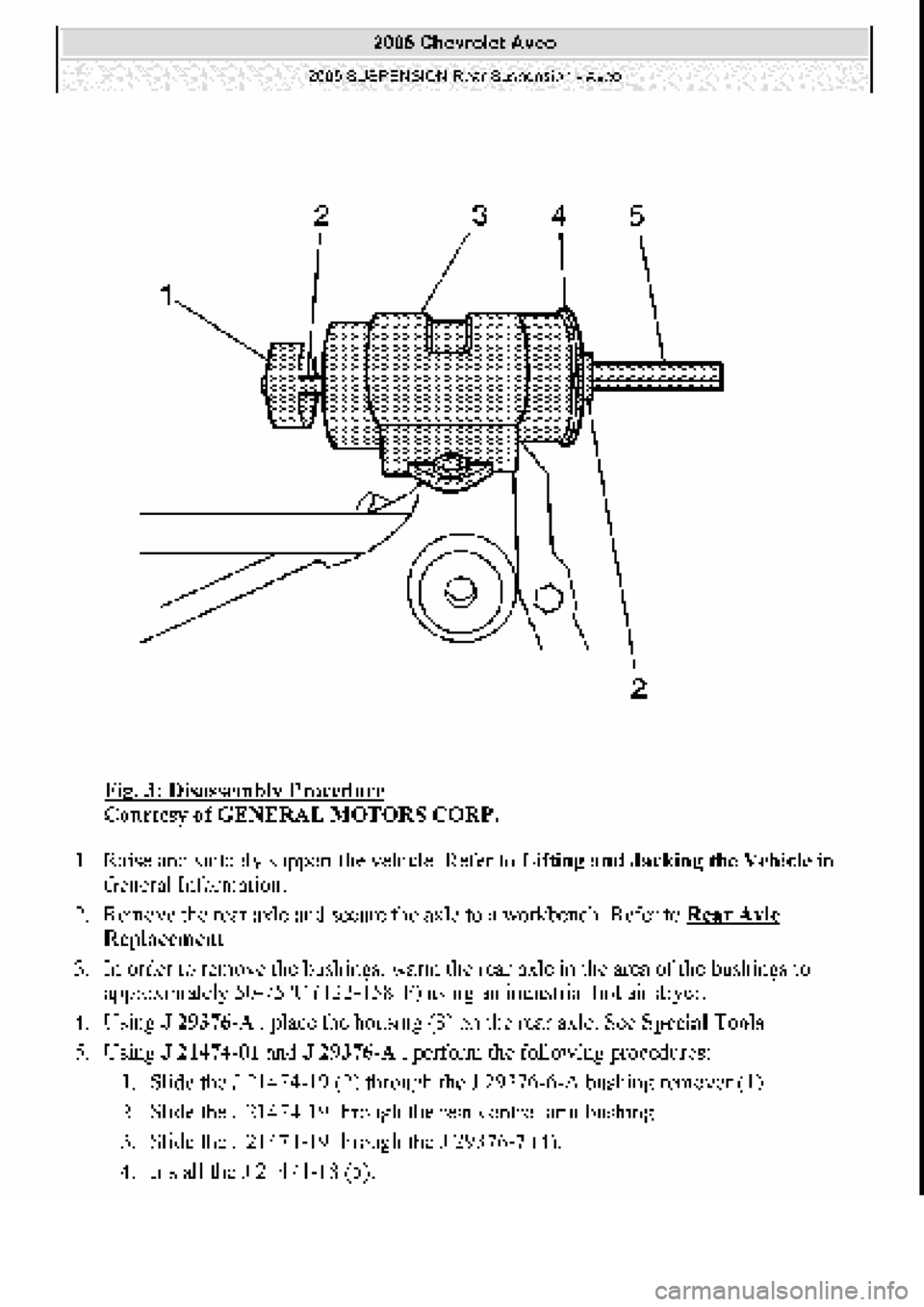 CHEVROLET AVEO 2002  Service Repair Manual 