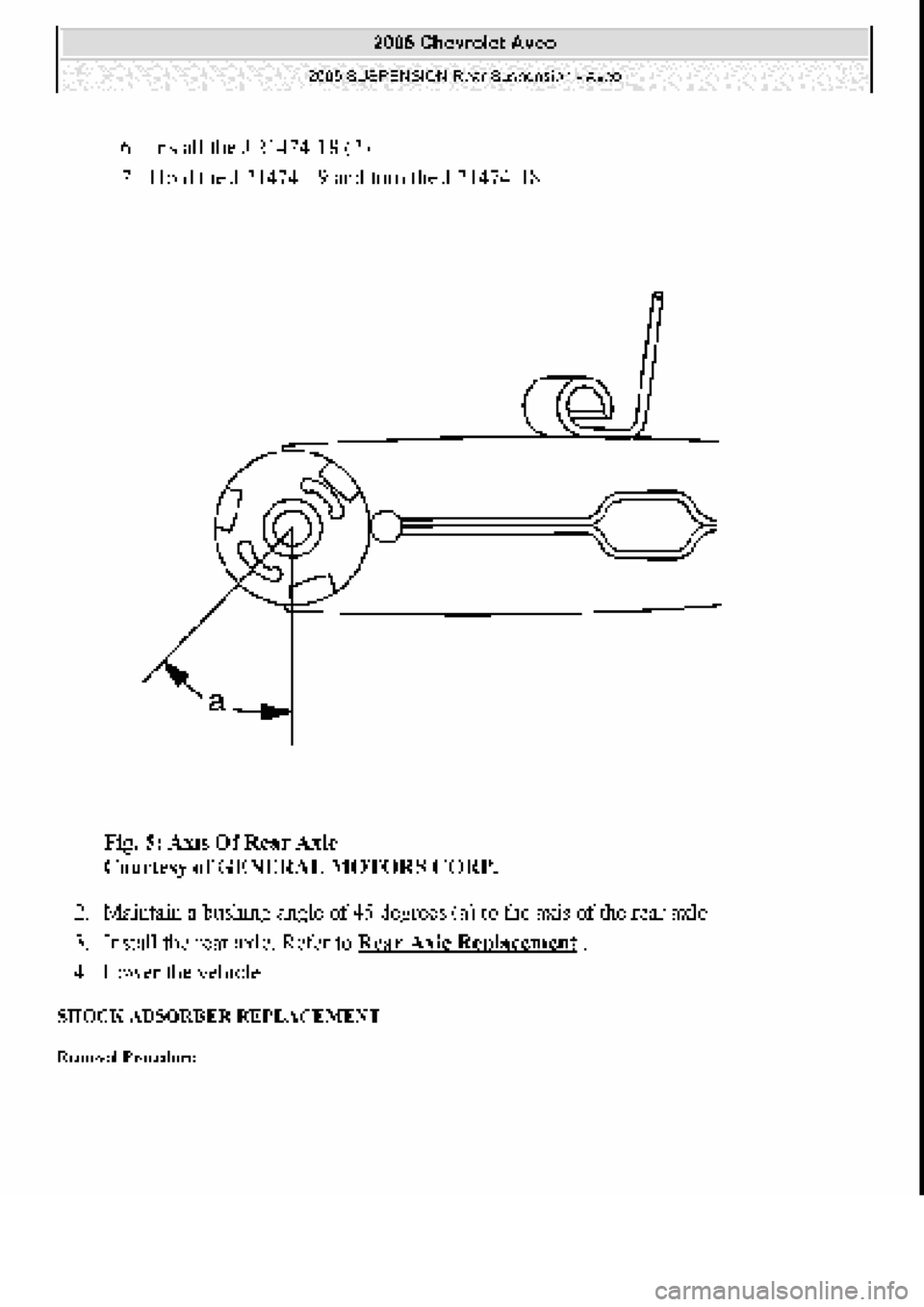 CHEVROLET AVEO 2002  Service Repair Manual 