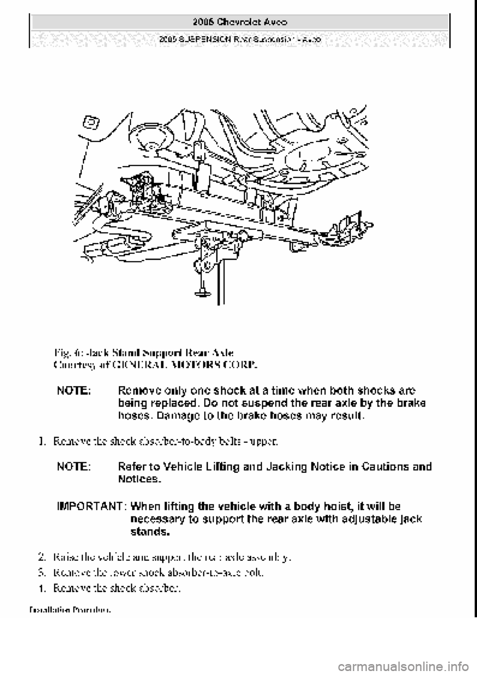 CHEVROLET AVEO 2002  Service Repair Manual 