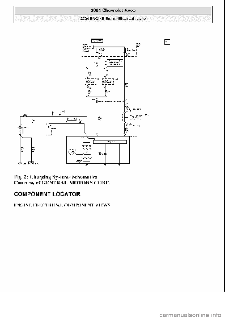 CHEVROLET AVEO 2002  Service Repair Manual 