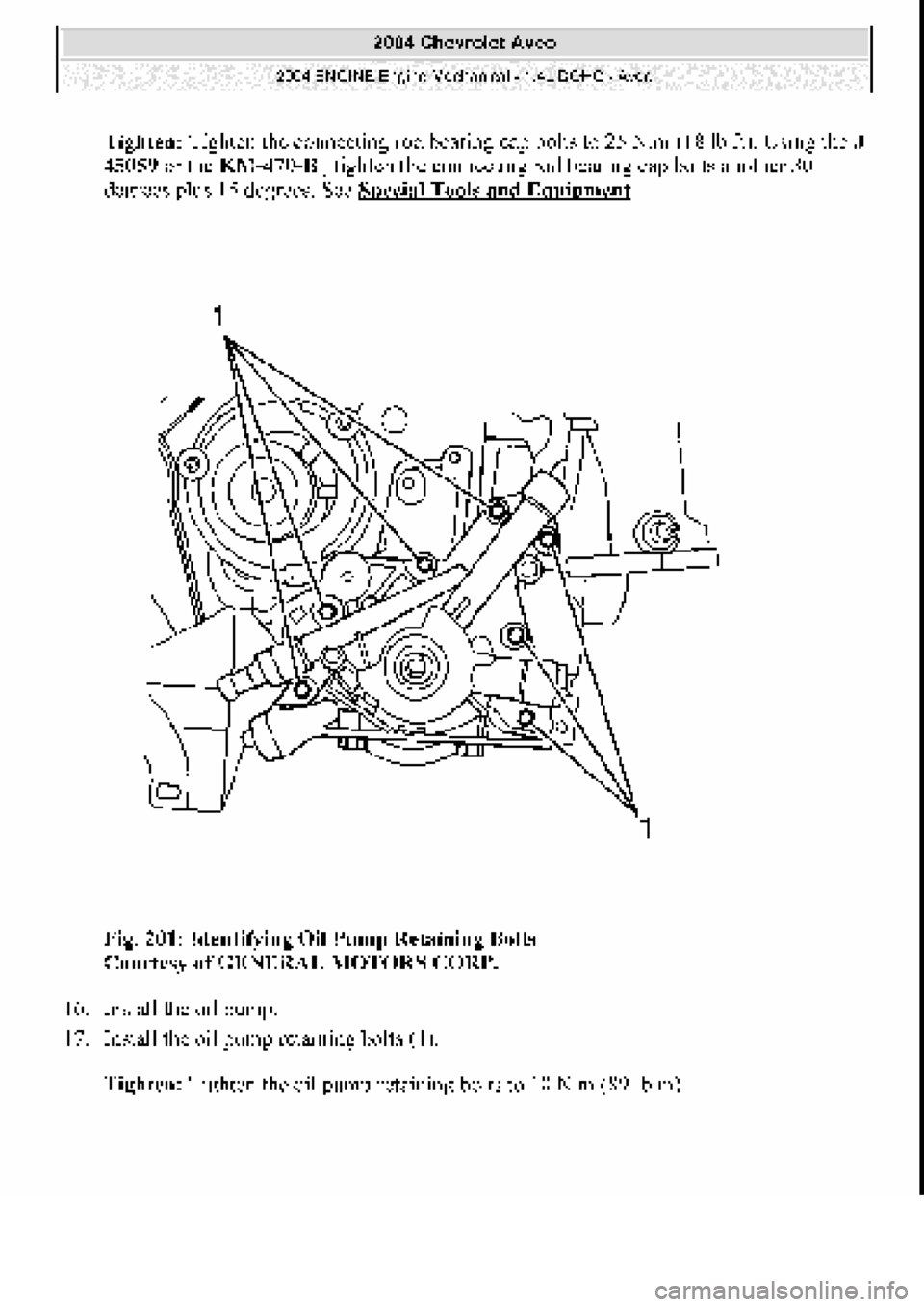CHEVROLET AVEO 2002  Service Repair Manual 