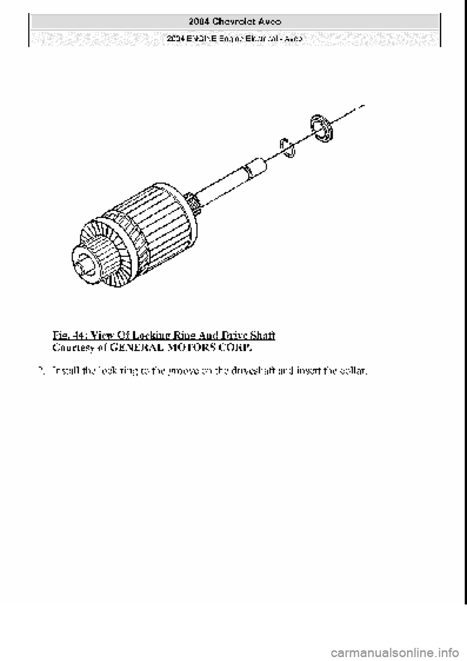 CHEVROLET AVEO 2002  Service Repair Manual 